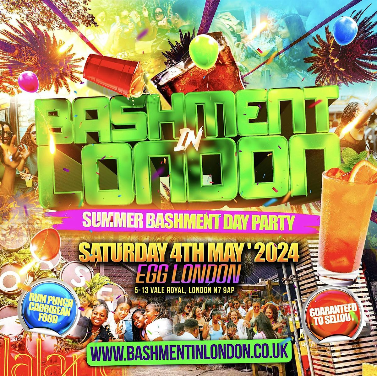 BASHMENT IN LONDON 'BANK HOLIDAY DAY PARTY'