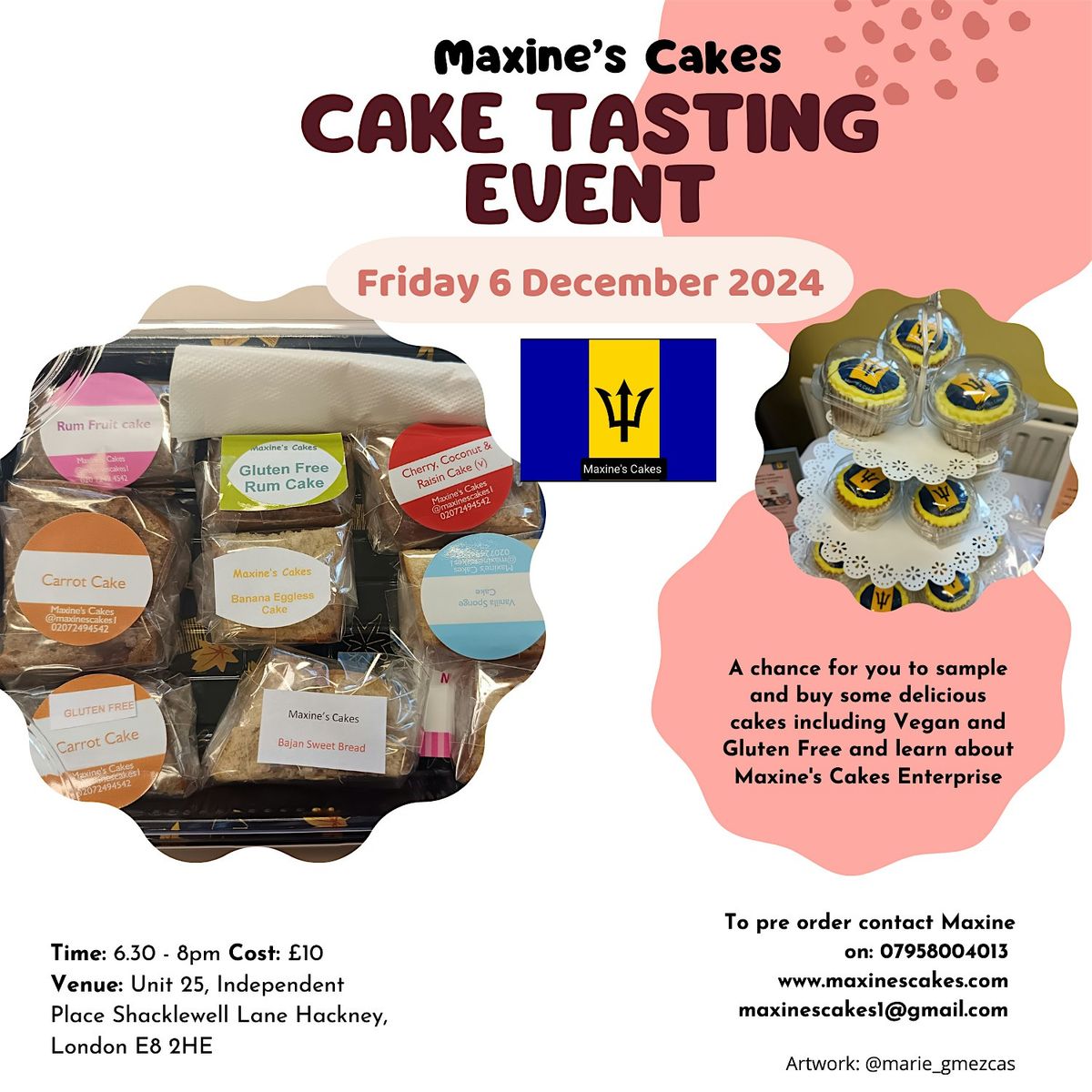 Christmas Cake Tasting Event