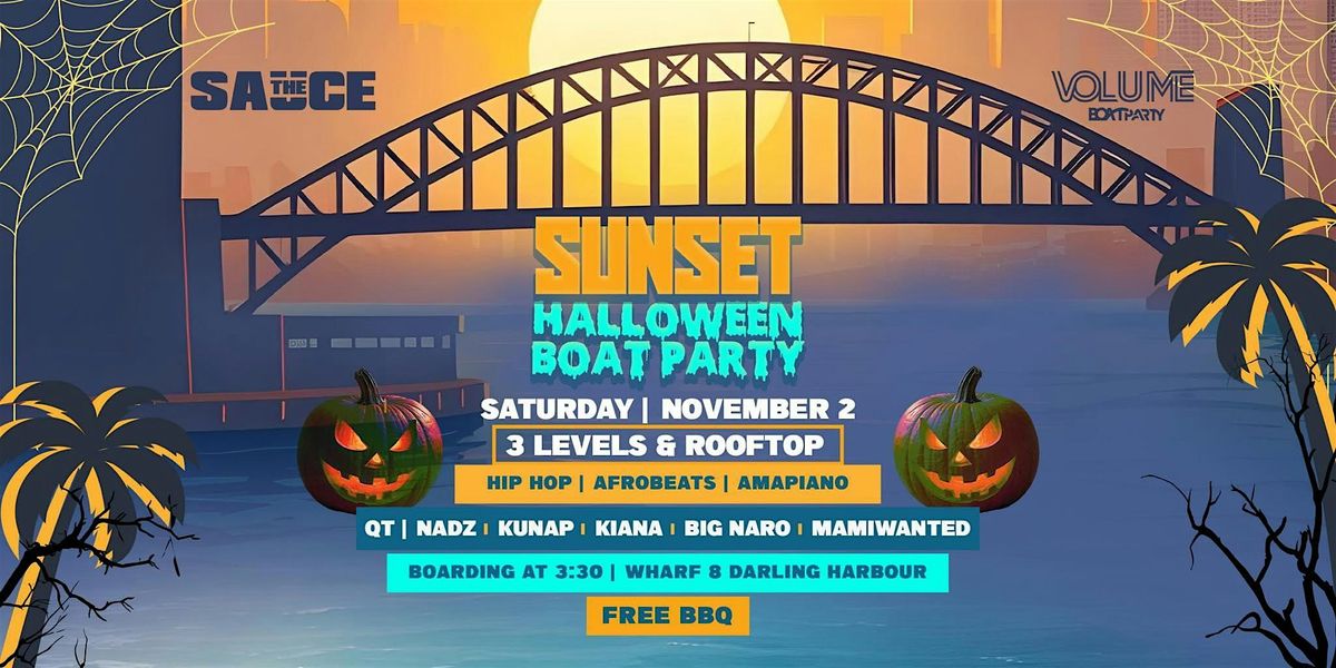 VOLUMEBoatParty & THE SAUCE  HALLOWEEN SUNSET BOAT PARTY