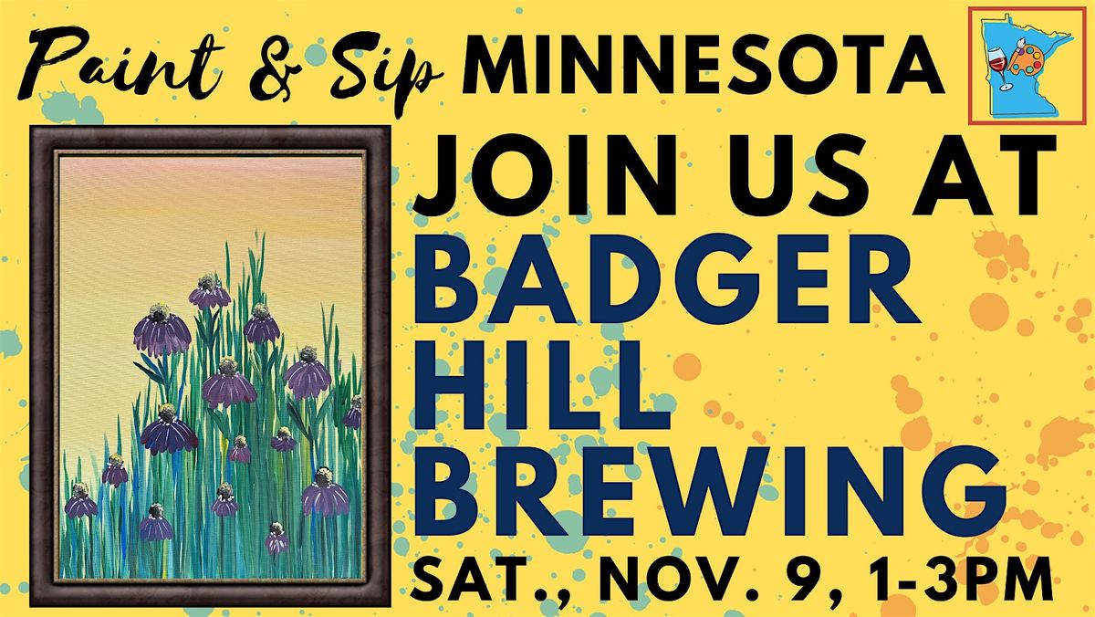 November 9 Paint & Sip at Badger Hill Brewing