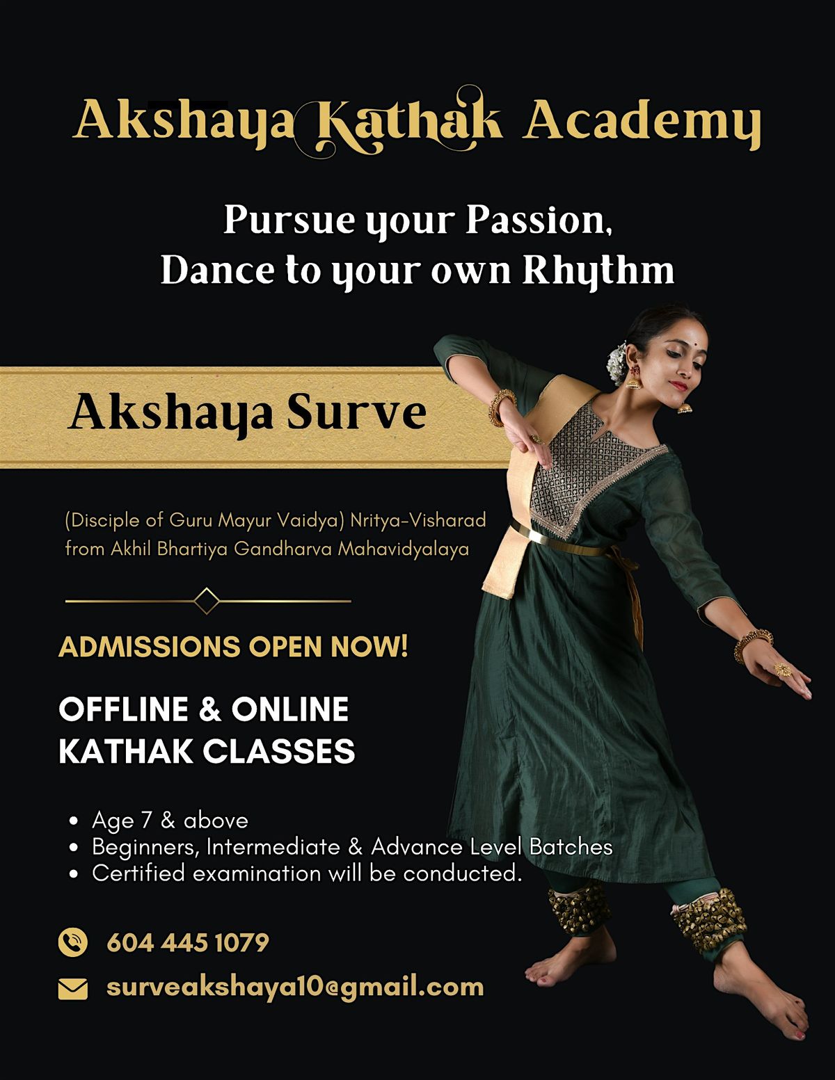 Kathak dance classes