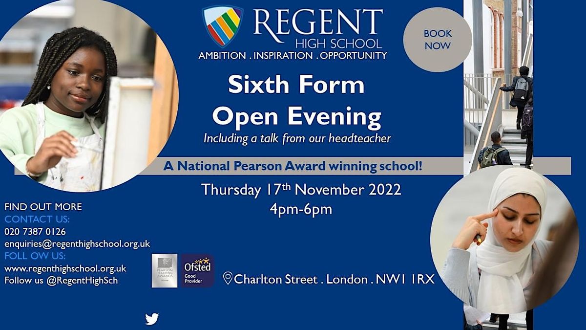 Regent High School Sixth Form Open Evening