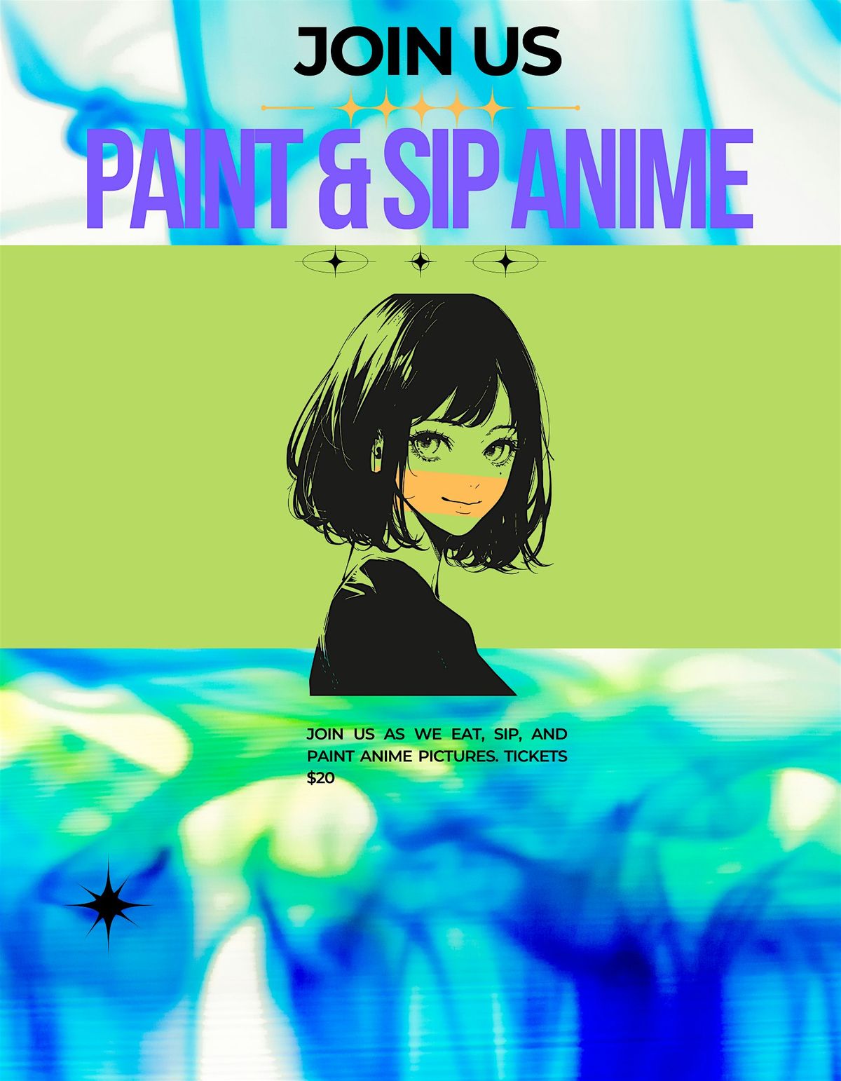 Paint and Sip Anime