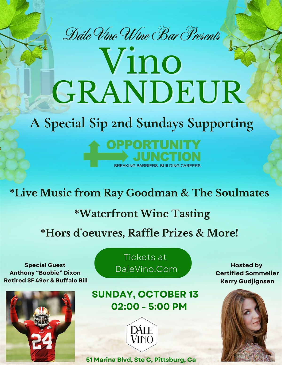 Vino Grandeur - A Special Sip 2nd Sundays Supporting Opportunity Junction