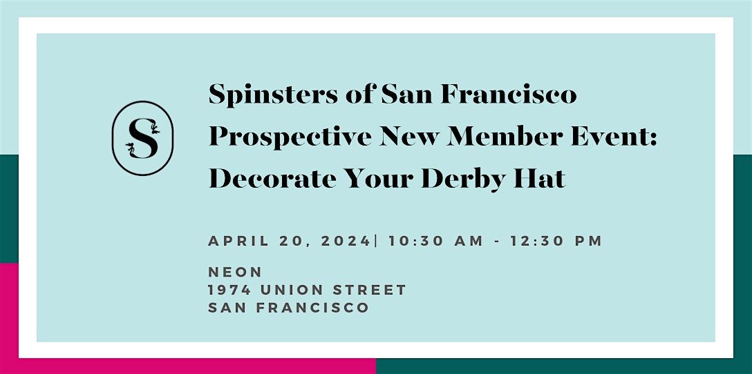 SOSF Prospective New Member Event: Decorate Your Derby Hat