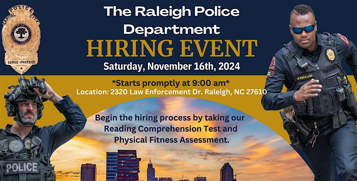 Raleigh PD Hiring Event