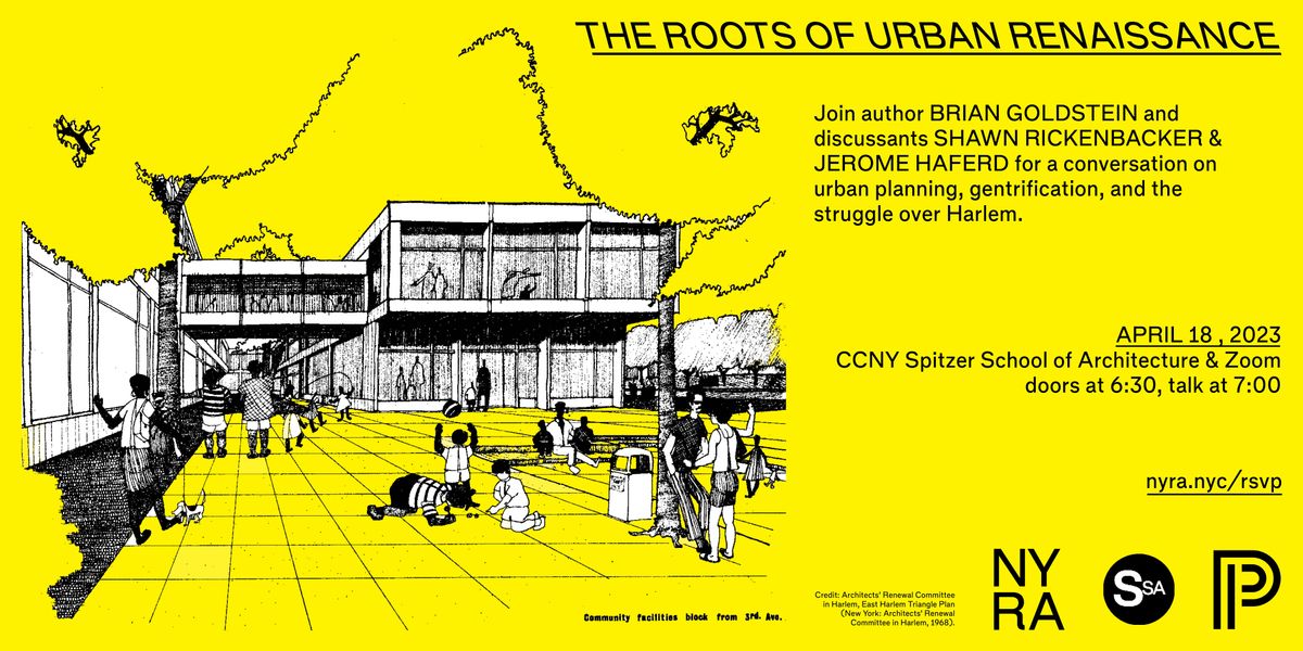 New York talks Architecture: The Roots of Urban Renaissance, The ...
