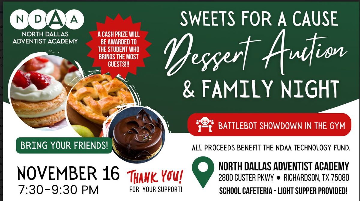 Dessert Auction & Family Night