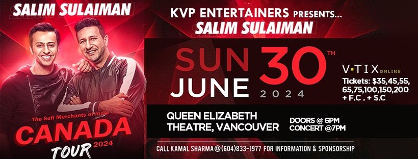 Salim Sulaiman Live In Vancouver