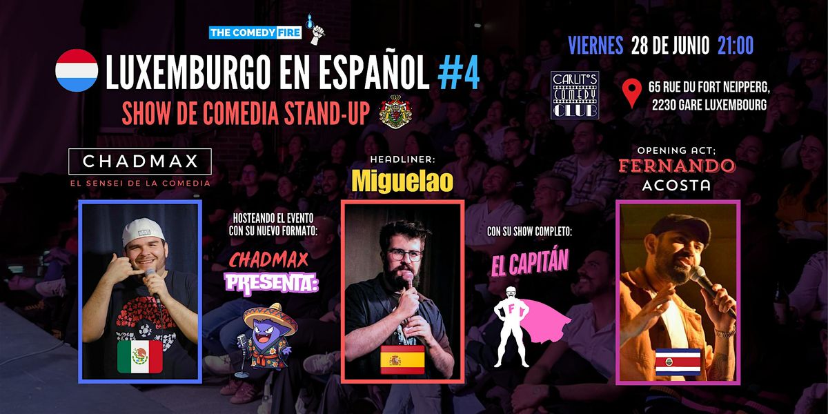 Luxemburgo en Espa\u00f1ol #4 - El show de comedia stand-up en tu idioma