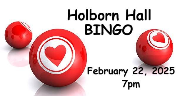 Holborn Hall February BINGO