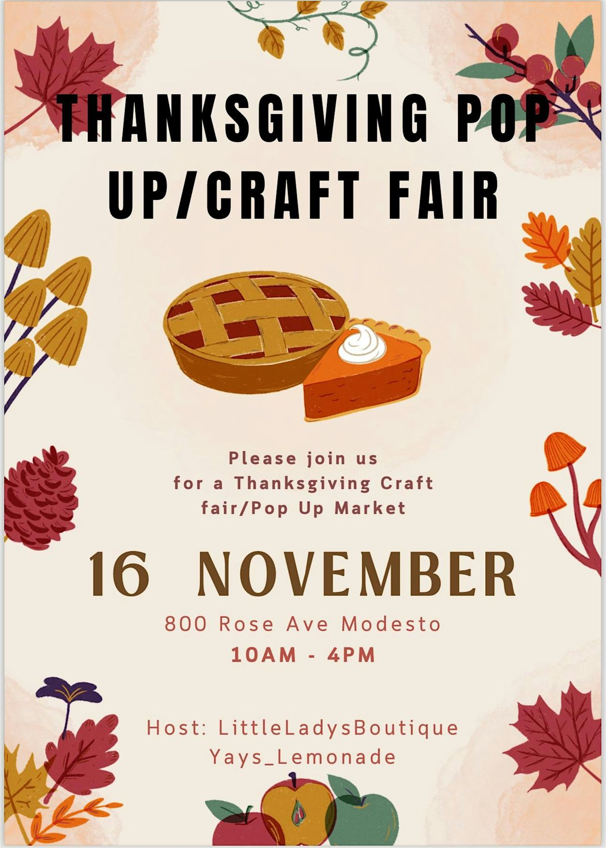 Craft Fair \/ Pop Up Event