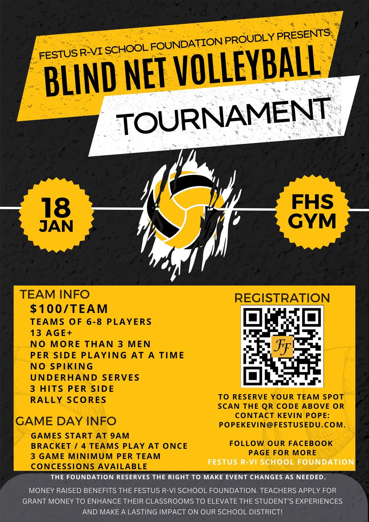 Blind Net Volleyball Tournament