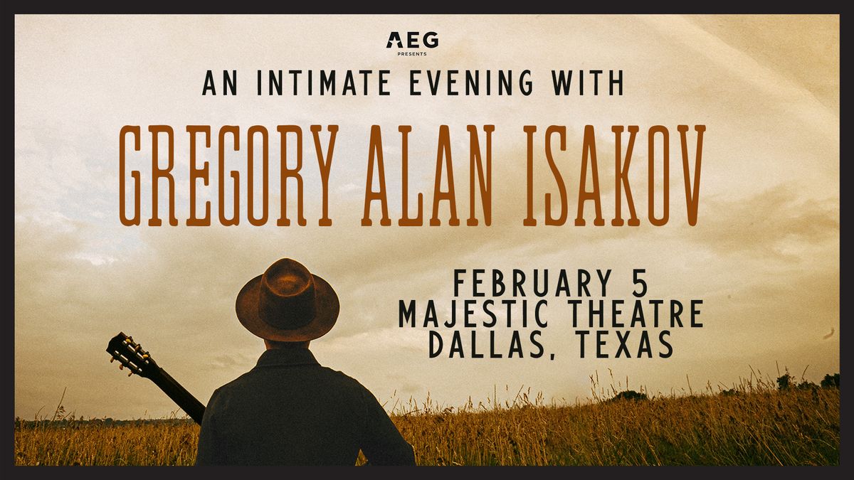 An Intimate Evening with Gregory Alan Isakov