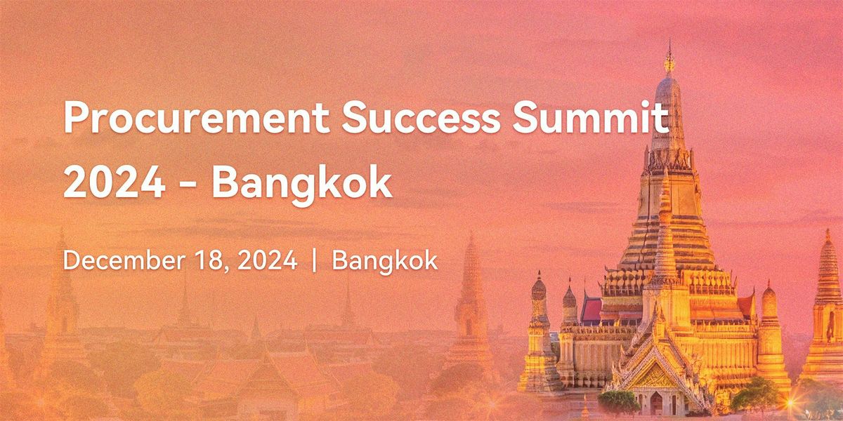 Procurement Success Summit 2024 - Bangkok