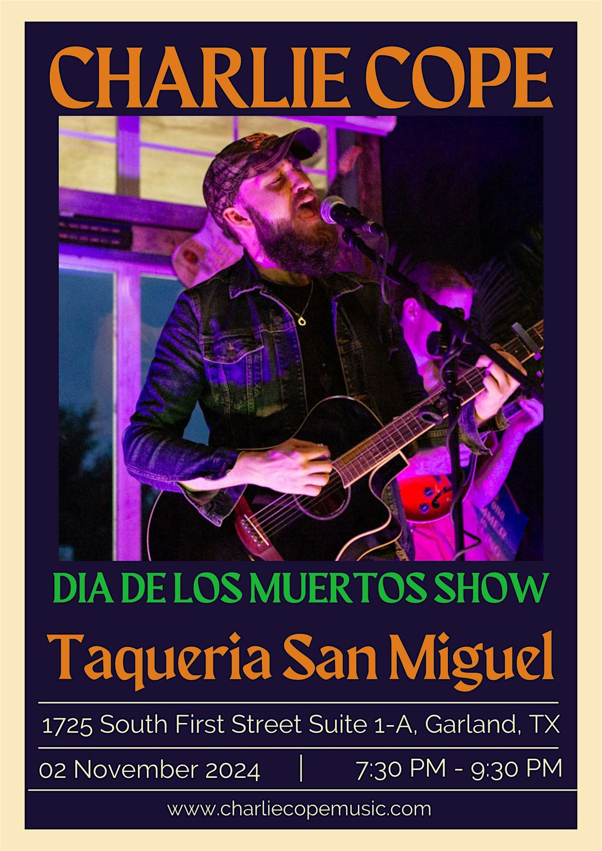 Charlie Cope Live & Acoustic @ Taqueria San Miguel