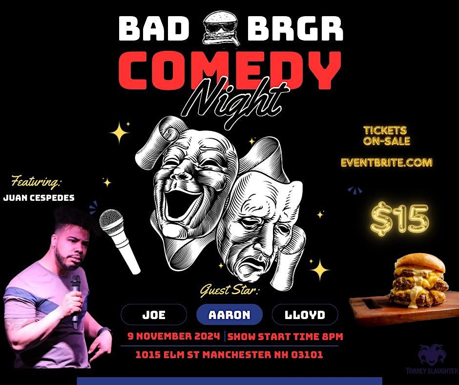 Stand up comedy with a side of burgers & fries