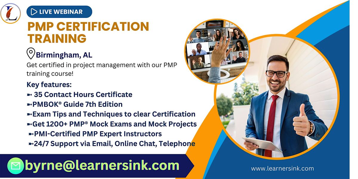 PMP Exam Preparation Training Course In Birmingham, AL