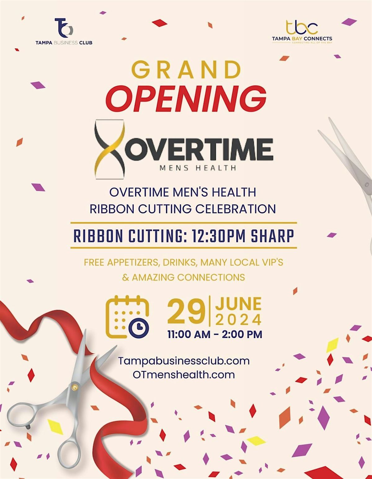 Grand opening & Ribbon Cutting Celebration @ Overtime