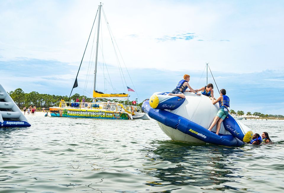 Panama City Beach Shell Island Adventure Tour Inflatable Waterpark