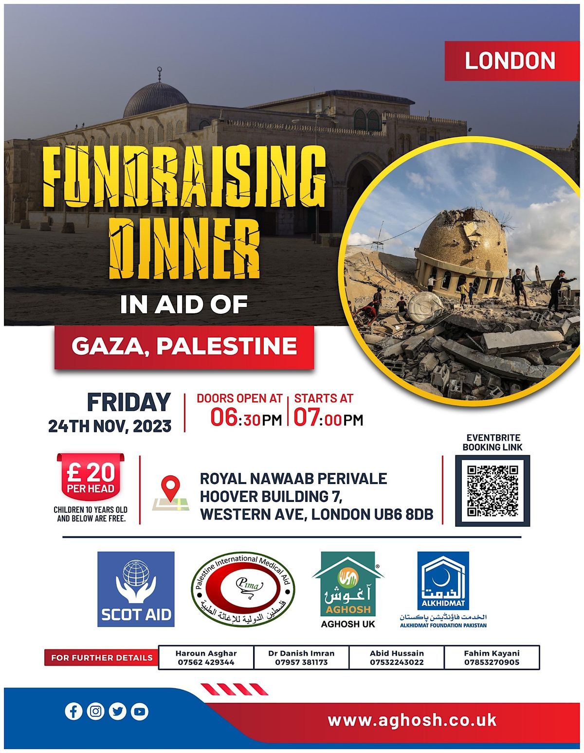 London Fundraising Dinner In Aid of Gaza, Palestine