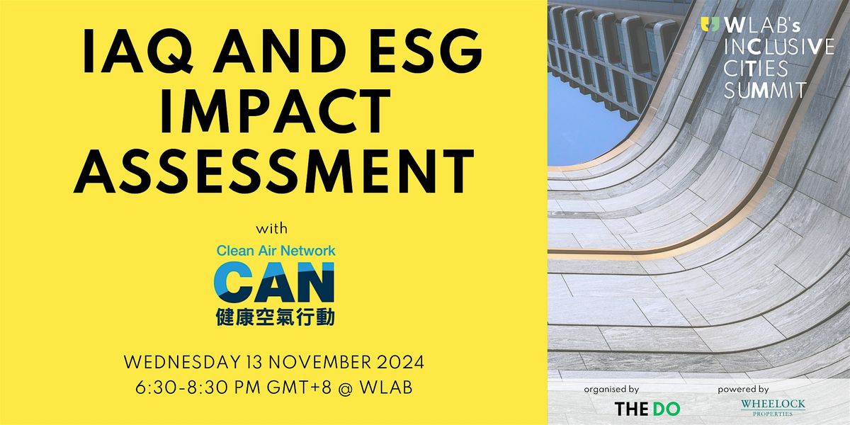 IAQ and ESG Impact Assessment #WICS24