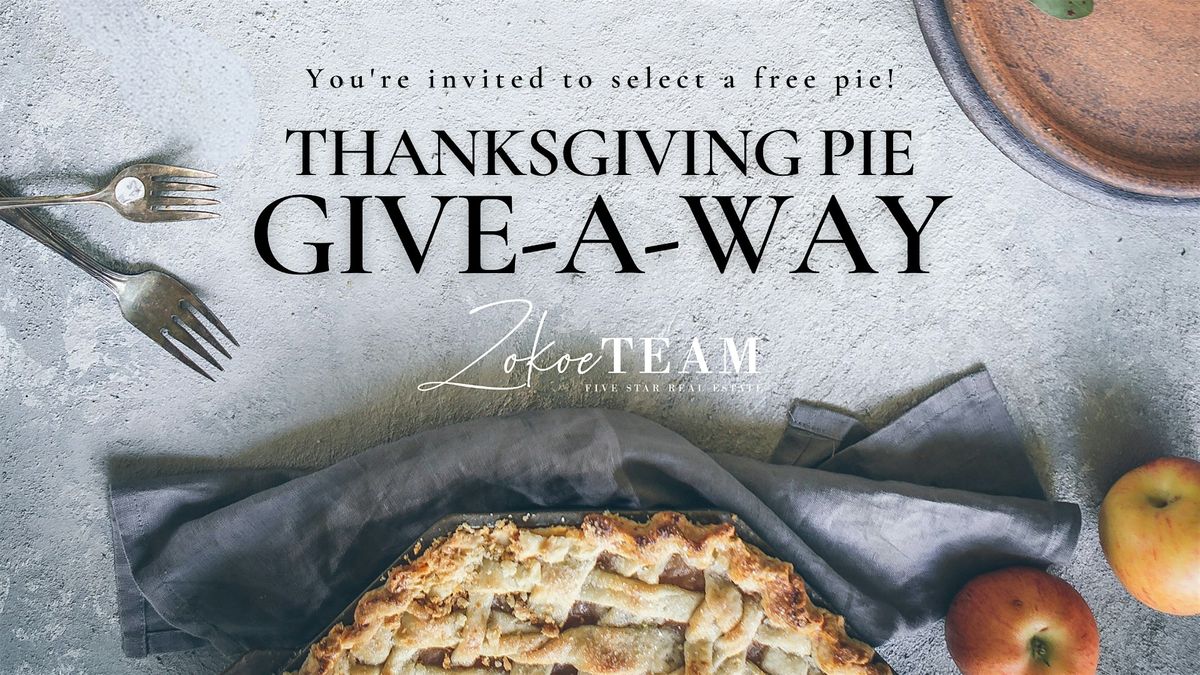 Zokoe Team Thanksgiving Pie Giveaway