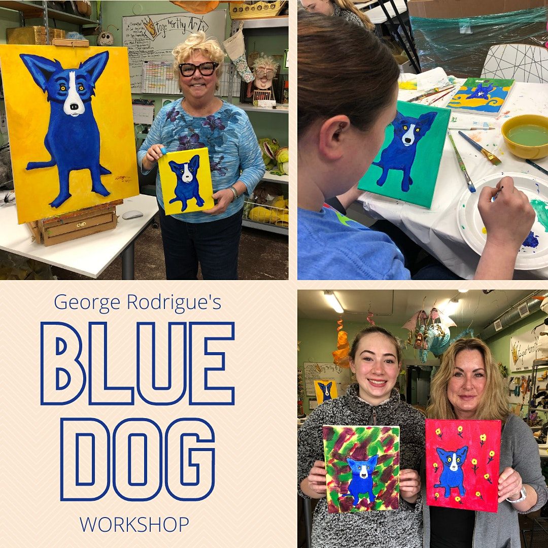 Paint your own Blue Dog inspired by George Rodrigue's iconic series. 1-4pm