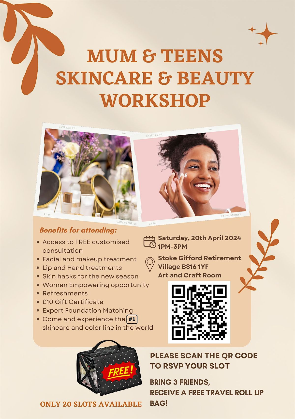 Mum and Teens Skincare and Beauty Workshop