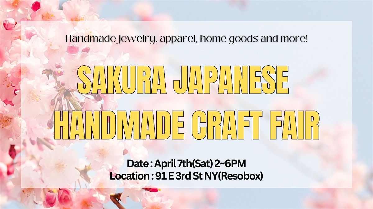Let's celebrate spring with our talented Japanese handmade artists !