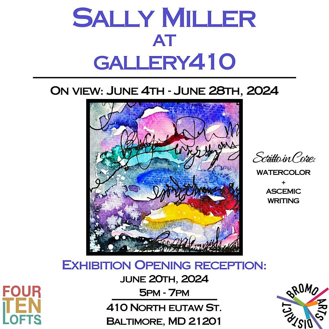Watercolor Painting and Asemic Writing Class with Sally Miller