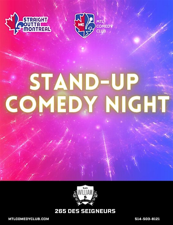 Saturday Night English Stand-Up Comedy Show By MTLCOMEDYCLUB.COM
