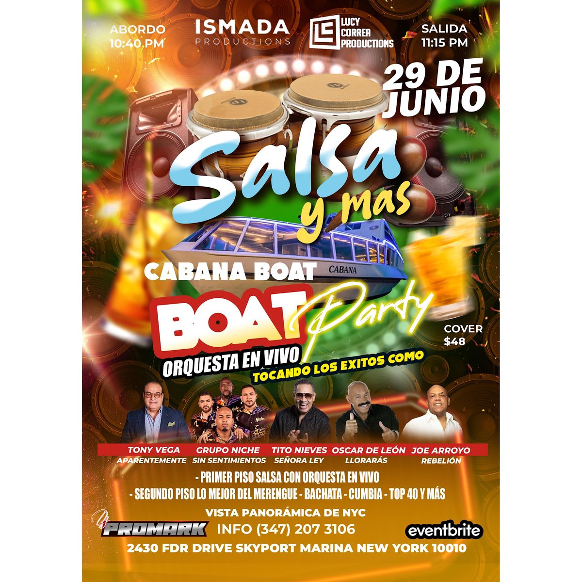 Salsa Boat party mas DJ