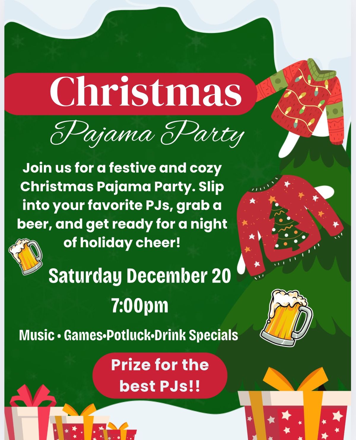 CHRISTMAS PAJAMA PARTY