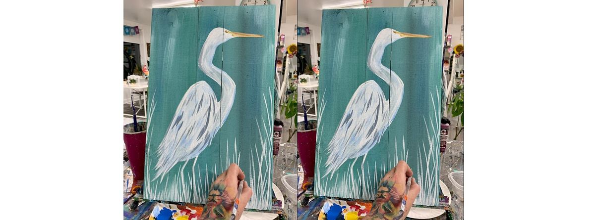 Heron: Glen Burnie, Sidelines with Artist Katie Detrich!