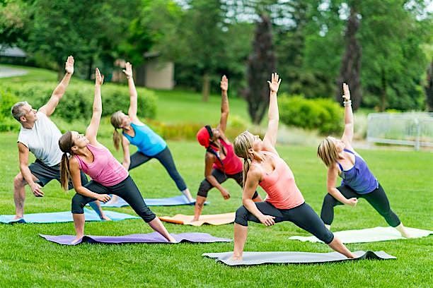 Saturday morning Yoga and Free Coffee in the Toronto Music Garden