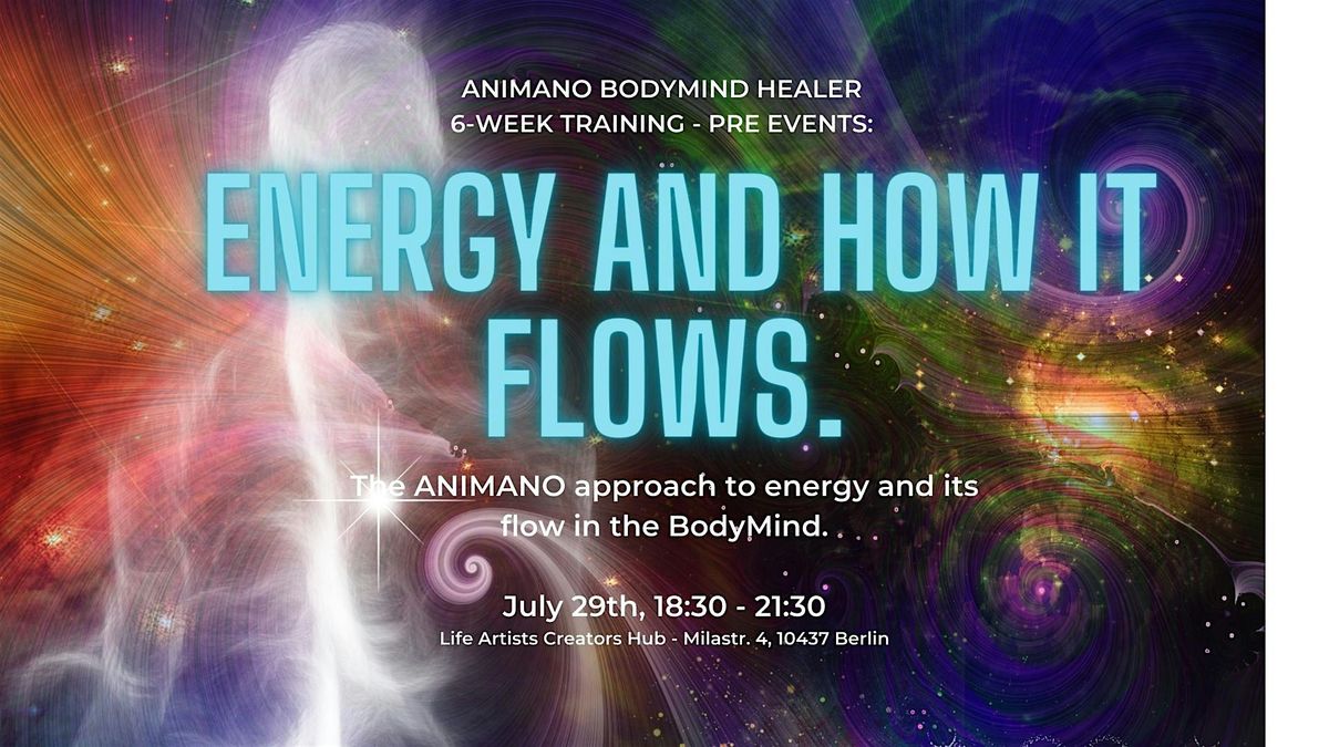 Energy and how it flows as a BodyMind. The ANIMANO approach to energy and its flow.