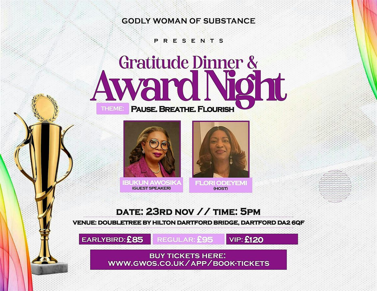 GWOS Gratitude Dinner and Kingdom Entrepreneur Award Night 2024