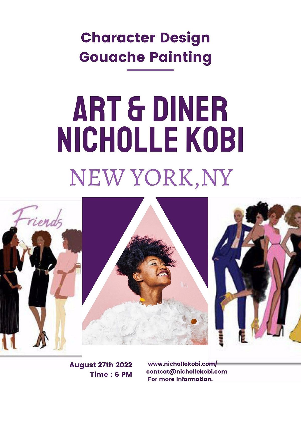 EXHIBITION I Art Diner With Nicholle Kobi NEW-YORK,NY 2022
