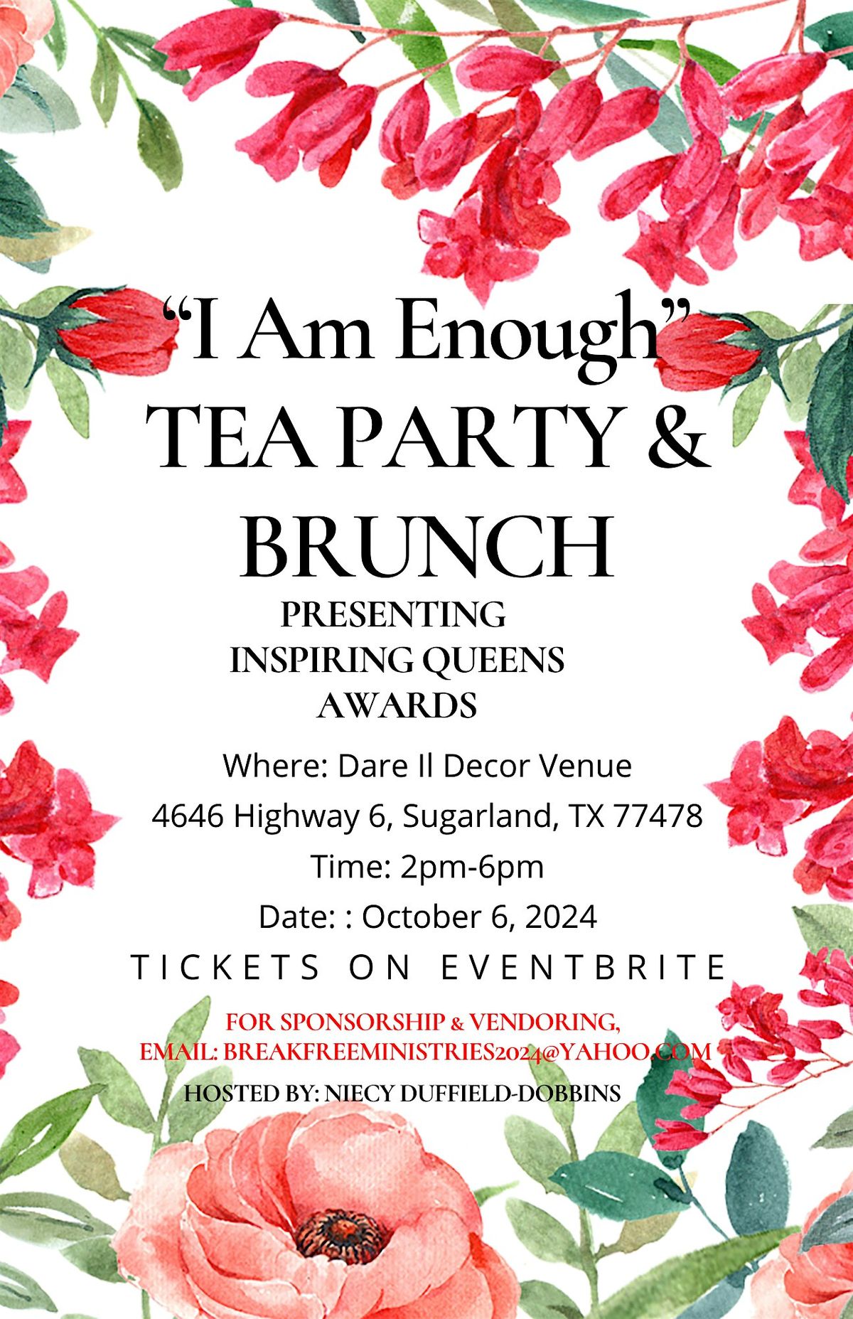 \u201cI Am Enough\u201d Tea Party and Brunch