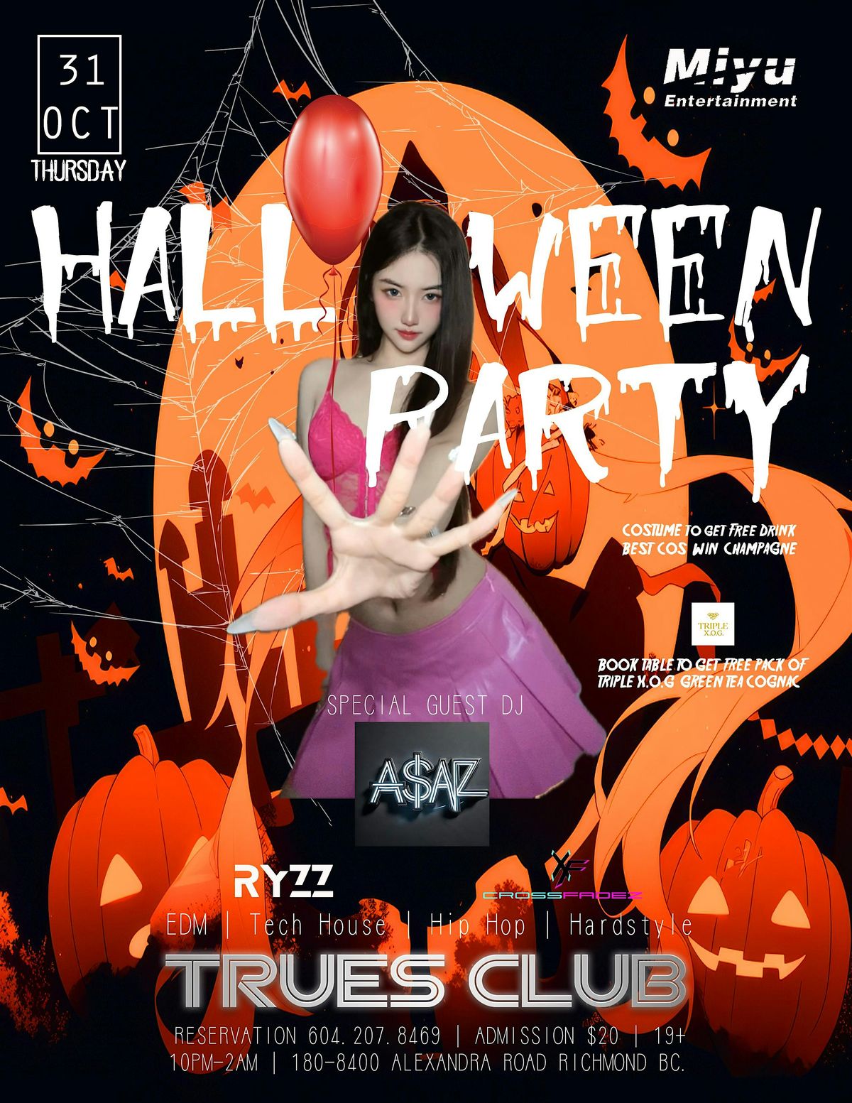 Night of Halloween Party TruesClub