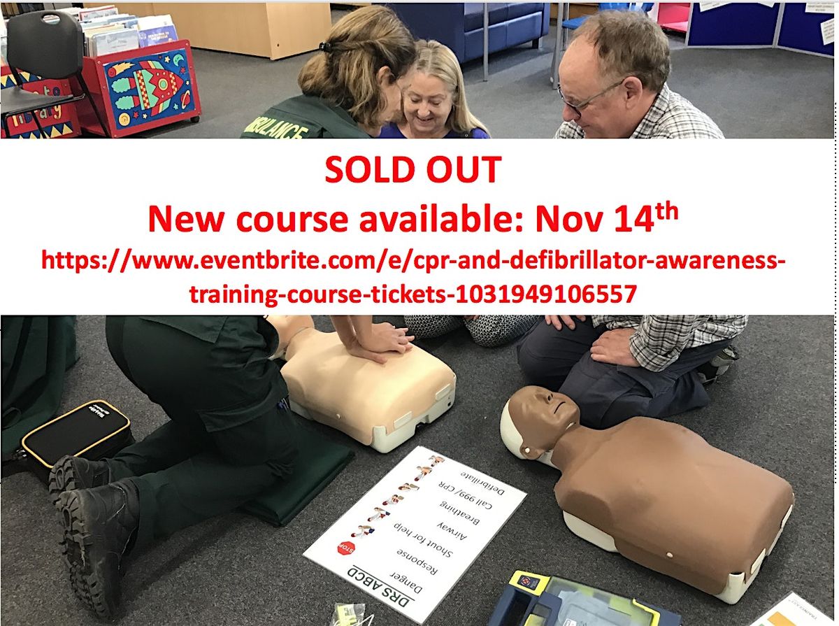 CPR and Defibrillator Awareness Training Course