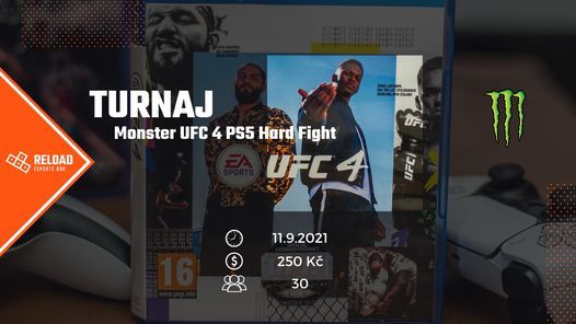 Monster Ufc 4 Ps5 Hard Fight 1 Reload Esports Bar Prague 11 September 21