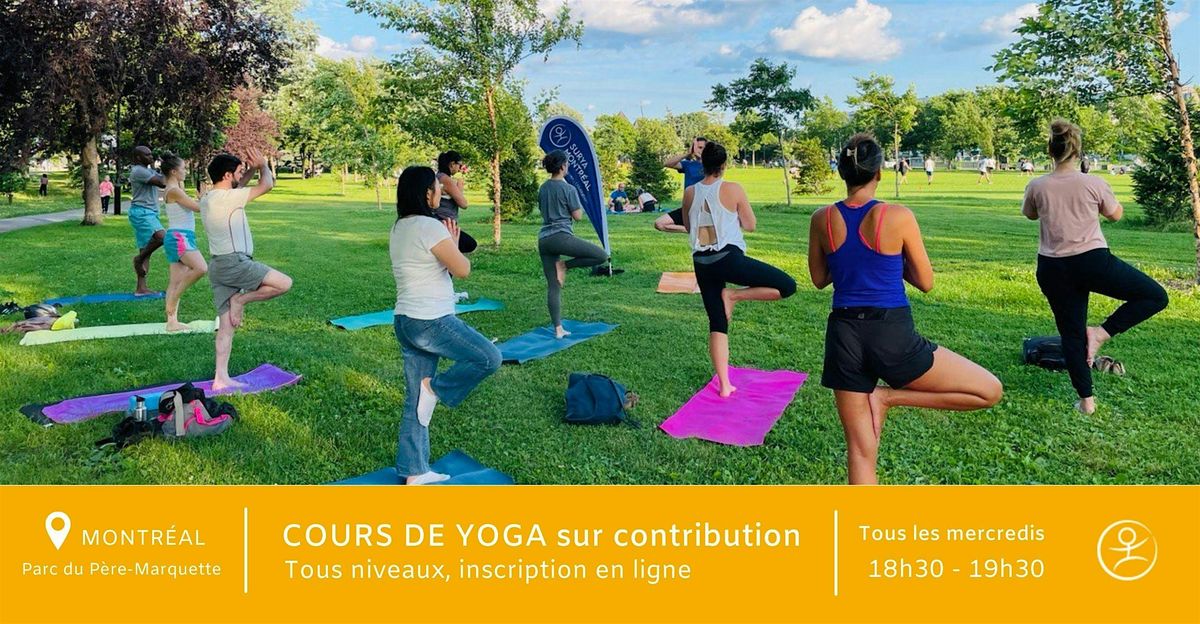 YOGA AU PARC ! Cours sur contribution