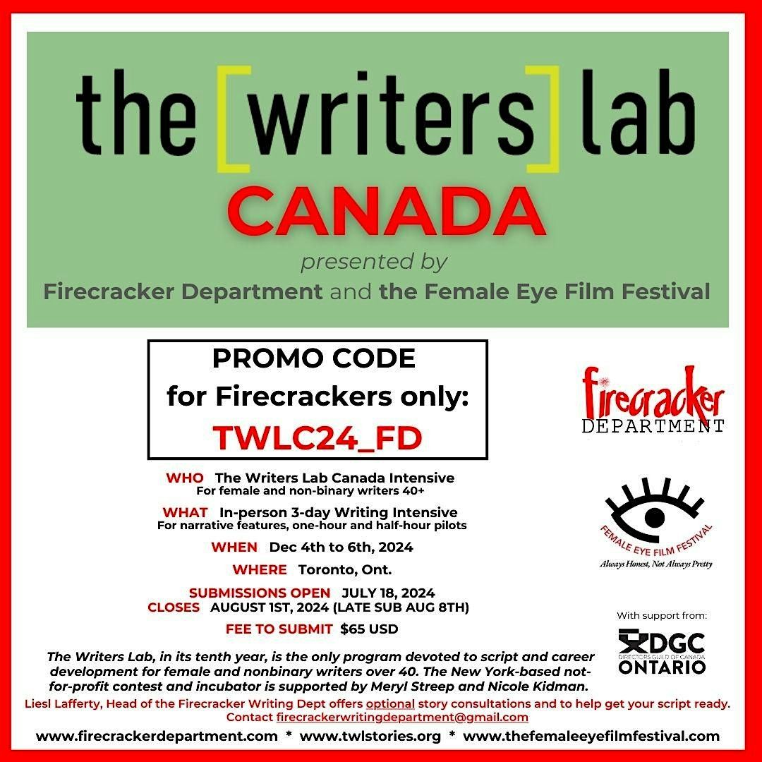 The Writers Lab Canada - AUDITING SESSION