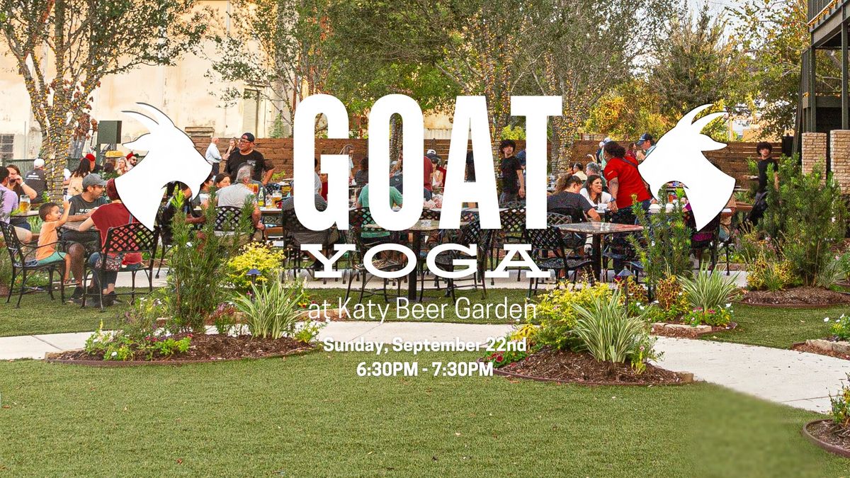 Goat Yoga at Katy Beer Garden