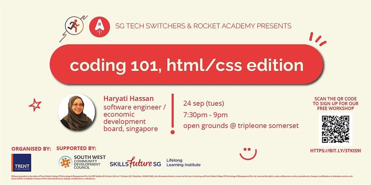 Coding 101 Workshop, HTML\/CSS (Beginner- Friendly)