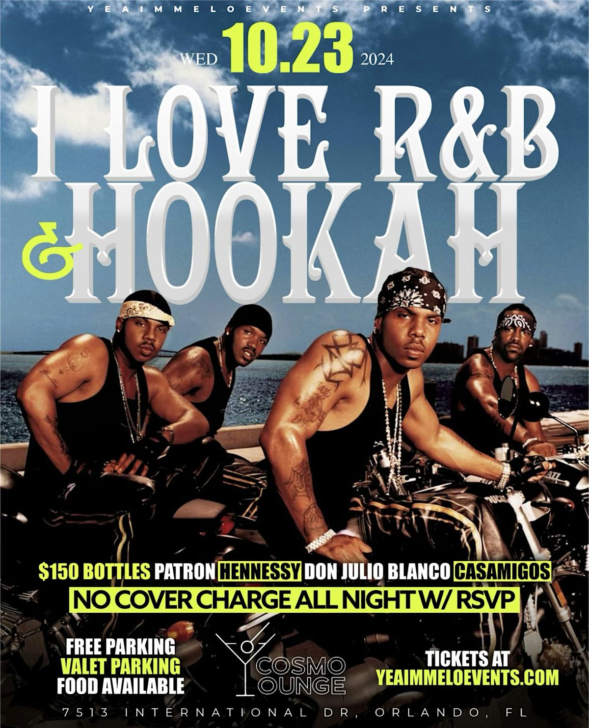 I Love R&B and Hookah - Cosmo Lounge