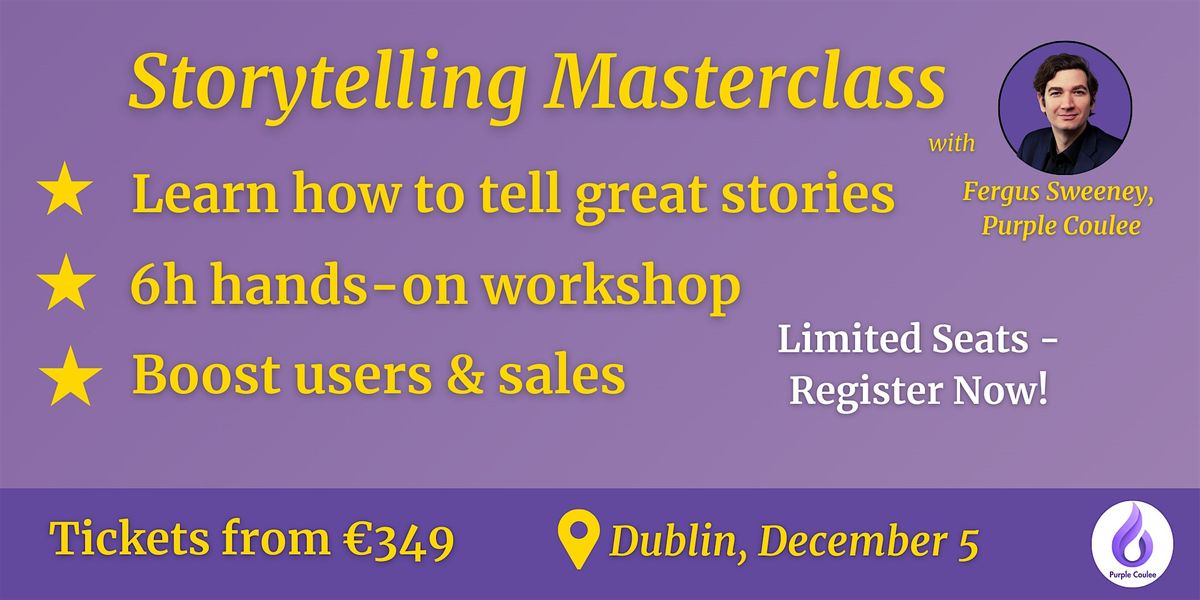 Storytelling Masterclass Dublin