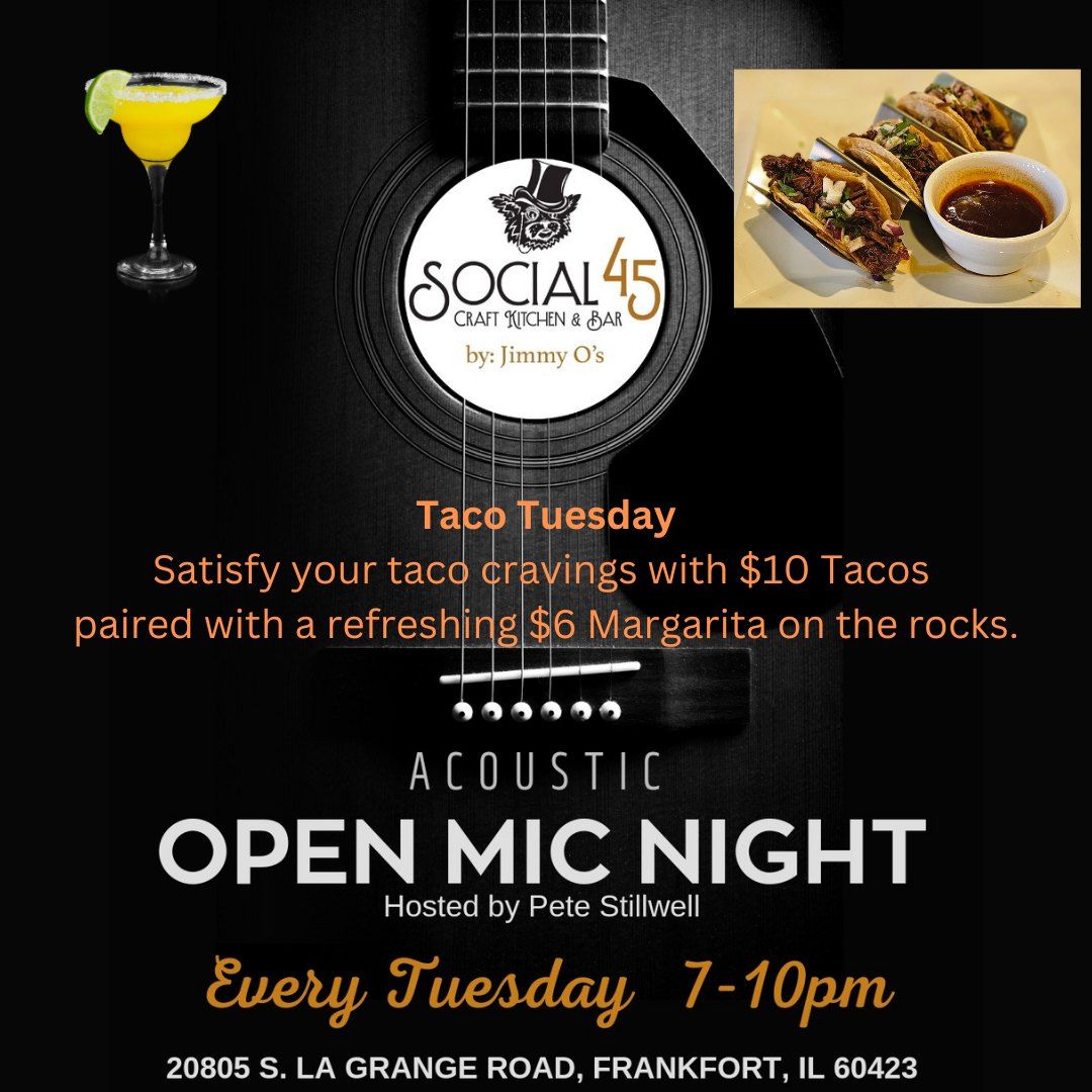 Taco Tuesday & Open Mic Night